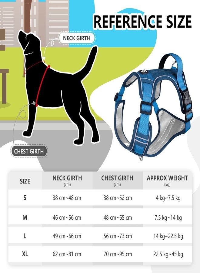 FYA Dog Harness, No Pull Pet Harness, No Choke Front Lead Dog Harness, Adjustable Reflective Soft Padded Dog Vest with Easy Control Handle for Medium Large Dogs - Image 5
